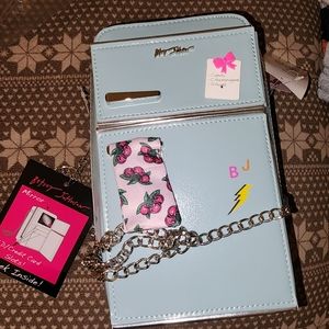 Betsey Johnson Midnight Snack blue purse/bag rare HTF
